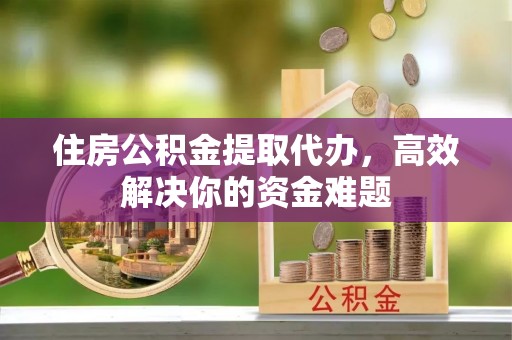六安住房公积金提取代办，高效解决你的资金难题